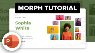 How to Create Cool Team Slide ✨ Morph Animation in PowerPoint  Tutorial powerpoint tutorial ppt [upl. by Aivatra]