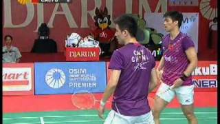 2011 Indonesia Open Badminton Semifinal  MD KidoHendra  Cai YunFu Haifeng Game 1 [upl. by Syhr63]