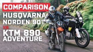 Husqvarna Norden 901 vs KTM 890 Adventure  The Ultimate Adventurer [upl. by Werdnael]