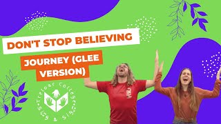 Makaton  Dont Stop Believing Glee Version  Journey  Treloars College Sing amp Sign [upl. by Ricarda]