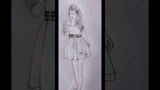 HOW TO DRAW A BEAUTIFUL GIRL🤩viralshort viralvideodrawingart viralshortsviralshortviralvideo [upl. by Charmane]