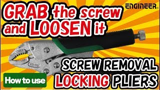 How to remove a screw with quotScrew Removal Locking Pliersquot English Ver [upl. by Attah675]