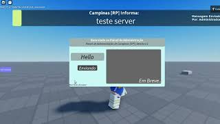 sistema de anúncios de servidor para admins Roblox Studio [upl. by Dao]