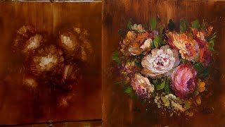 Master The Art Of Painting Flowers With Acrylics Using Rembrandts Subtractive Technique [upl. by Reniar]