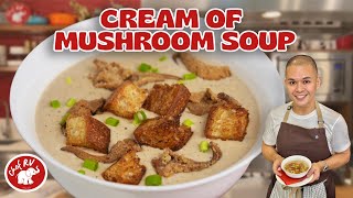 CREAM OF MUSHROOM SOUP FROM SCRATCH [upl. by Agbogla]