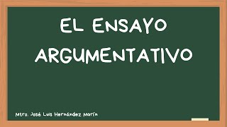 El ensayo argumentativo [upl. by Woody]