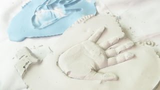 How to make a Plaster Hand Print  Fatemas Art Show [upl. by Hgielrahc534]