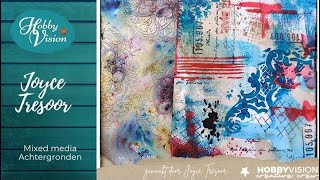 FBLive  Mixed Media achtergronden door Joyce T  6 juli [upl. by Nairadal621]