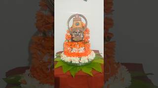 kalasam decoration with flowersjust 2min decoration idea varalaxmi pooja decoration laxmi [upl. by Mukerji]