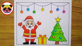 Santa Claus Easy Drawing  Christmas Drawing  How to Draw Santa Claus Easy Drawing For Beginners [upl. by Stambaugh]