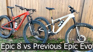 NEW Specialized Epic 8 vs OLD Specialized Epic EVO [upl. by Dduj751]