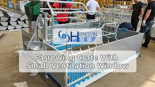 farrowing crate with small ventilation window—Hengyin [upl. by Hogle]