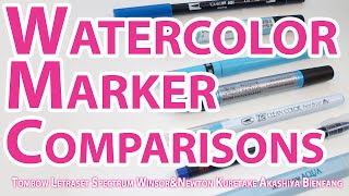 Watercolor Marker Comparison [upl. by Annavaig952]