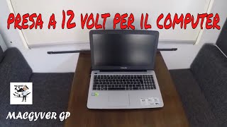 computer nel camper con la 12 volt nella dinette senza dover usare linverter 220  camper fai da te [upl. by Clough730]