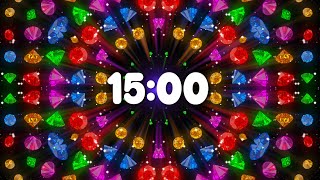 15 Minute Hypnotic Kaleidoscope Countdown [upl. by Ieluuk]