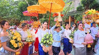 Lễ dâng y Kathina Chùa Qui Nông Wat Knong Srok Châu Thành Trà Vinh quy tụ toàn gái xinh [upl. by Diba]