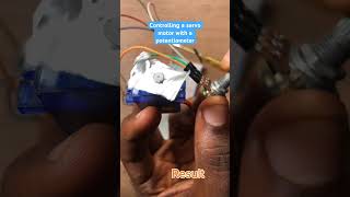 Controlling a servo motor with a potentiometer arduino diy programming [upl. by Gilbertine417]