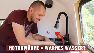 WARMES Wasser im Camper durch MOTORWÄRME  Warmwasserboiler  Ep 09 Ausbau  this old truck [upl. by Ynohtnaed]