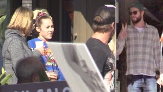 Miley Cyrus Looks So Comfortable With Liam Hemsworths Family In Malibu [upl. by Wenoa352]