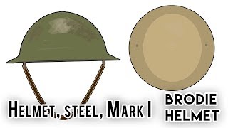 Brodie Helmet  Helmet steel Mark I World War I [upl. by Kwang]