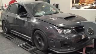 Subaru STi Stage 1 Race Engine  watermeth on stock turbo makes 336 whp  SAM PERFORMANCE DUBAI [upl. by Aihpled]