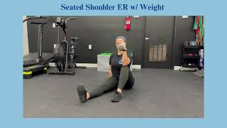 Seated Shoulder ER w Weight [upl. by Iclek]