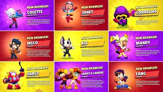 ALL 76 BRAWLER UNLOCK ANIMATIONS  Goodbye Chromatic Brawlers [upl. by Yhtorod719]