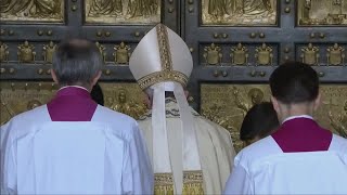 Dopo San Pietro ecco Rebibbia le Porte Sante del Giubileo [upl. by Ydnyc]