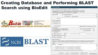 Creating Database and Performing BLAST Search using BioEdit [upl. by Aicnetroh919]