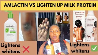 LIGHTEN UP WITH MILK PROTIEN Best Exfoliating  lightening amp Moisturizing Lotion TESTED amp REVIEWED [upl. by Leif]