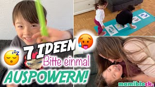 7 Ideen zum AUSPOWERN zu Hause 🥵 Bewegung  Spiele für Kinder  mamiblock [upl. by Ellimak206]