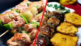 RECETA cómo hacer PINCHOS BROCHETAS DE POLLO [upl. by Saihtam861]