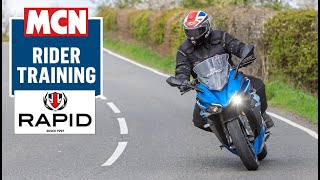 MCN Skills School with Rapid Training Part 1 – Cornering  MCN [upl. by Adoc851]