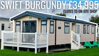 Static Caravan For Sale  2019 Swift Burgundy 35x12 3 Bedroom  Closes To Onsite Supermarket [upl. by Wally333]