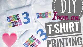 DIY Ironon Tshirt Printing [upl. by Neslund]