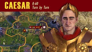 Civ 6 Julius Caesar  Lets Play Civilization  Gameplay on Deity [upl. by Evonne]