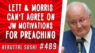 Stephen Lett and Tony Morris cant agree on Jehovahs Witness motivations for preaching [upl. by Meagan721]