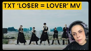 First Time Reaction to TXT LoserLover Official MV [upl. by Milde]