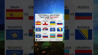 Football Matches that are Banned by UEFA amp FIFA [upl. by Cristionna]