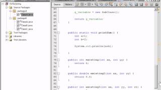 Refactoring Options in NetBeans IDE [upl. by Ahsinauj124]