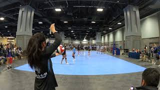 Capital hill volleyball classic pool play Smash 14s vs Downstate 14 Black [upl. by Jabez781]