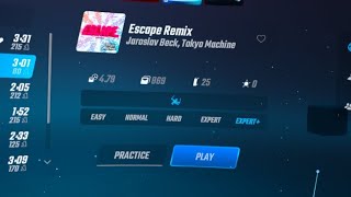 Escape Remix in beat saber expert [upl. by Rebbecca]