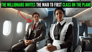 THE MILIONAIRE INVITES THE MAID TO FIRST CLASS ON THE PLANE [upl. by Faunie]