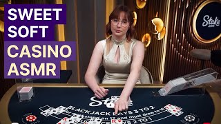 Unintentional ASMR Casino  The SWEETEST Soft Spoken Blackjack Dealer [upl. by Nahsar]