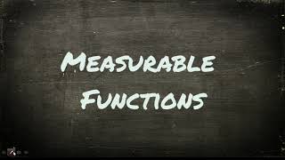 Measurable Function Measurable and non measurable sets [upl. by Phionna]