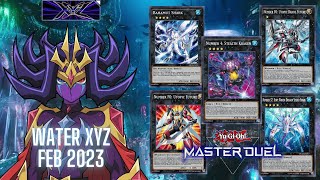 THE NEW UPGRADED WATER XYZ DECKFEB 2023  Master Duel Chronicles 20  YUGI OH MASTER DUEL [upl. by Eilyak88]