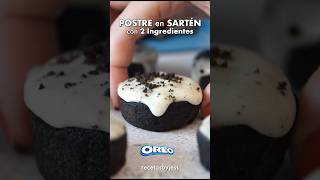 Postre de OREO con 2 INGREDIENTES en la SARTÉN 💙 postresfaciles [upl. by Garaway]