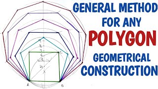 How to draw any polygon using general method Hindi [upl. by Aspasia]