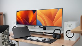 The ULTIMATE Dual Monitor Laptop Setup  2022 [upl. by Lepper452]