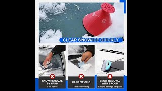 Window Windshield Car Ice Scraper Shaped Funnel Snow Remover Deicer Cone Tool [upl. by Merril]